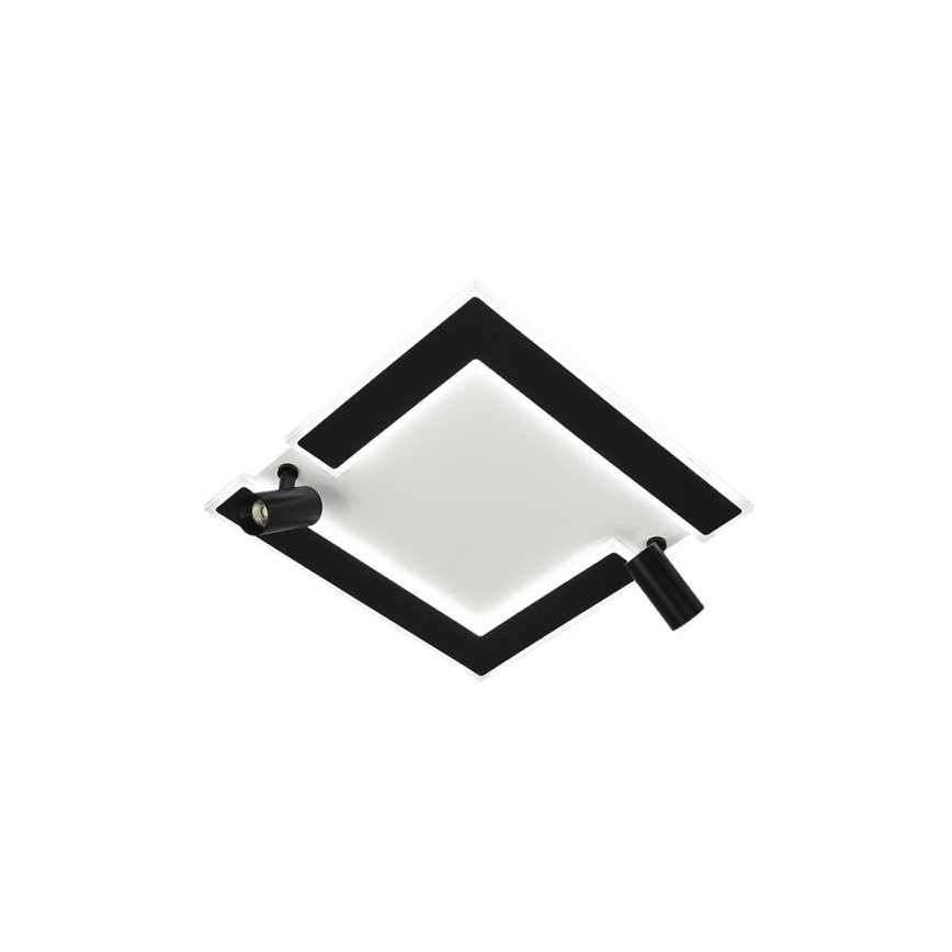 LED Aptumšojama griestu lampa LED/80W/230V 3000-6500K melna + tālvadības pults