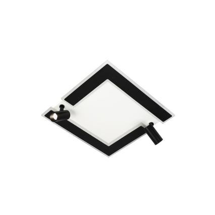 LED Aptumšojama griestu lampa LED/80W/230V 3000-6500K melna + tālvadības pults
