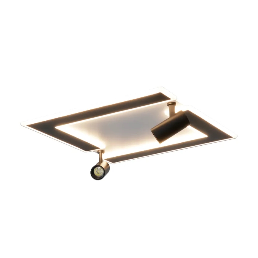 LED Aptumšojama griestu lampa LED/80W/230V 3000-6500K melna + tālvadības pults