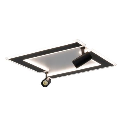 LED Aptumšojama griestu lampa LED/80W/230V 3000-6500K melna + tālvadības pults