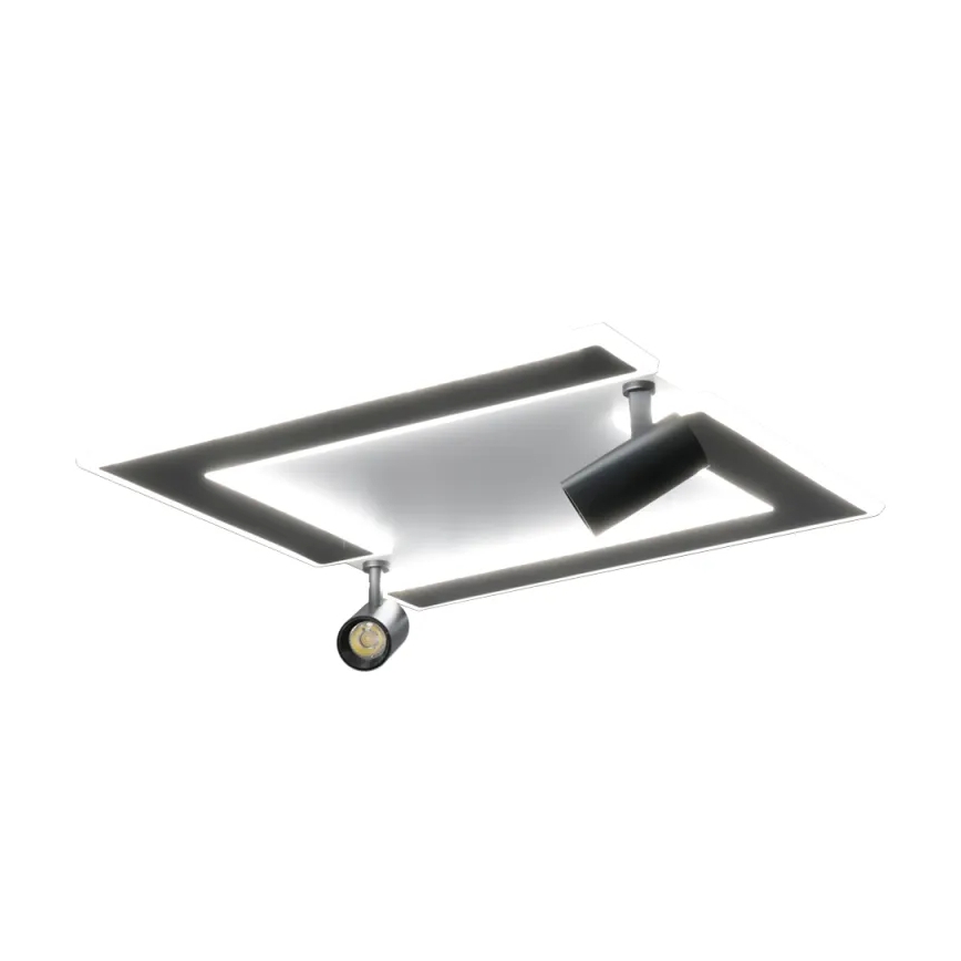 LED Aptumšojama griestu lampa LED/80W/230V 3000-6500K melna + tālvadības pults