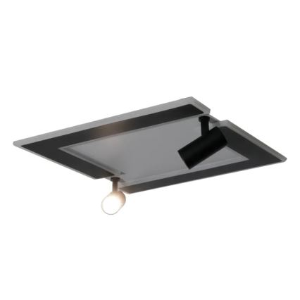 LED Aptumšojama griestu lampa LED/80W/230V 3000-6500K melna + tālvadības pults