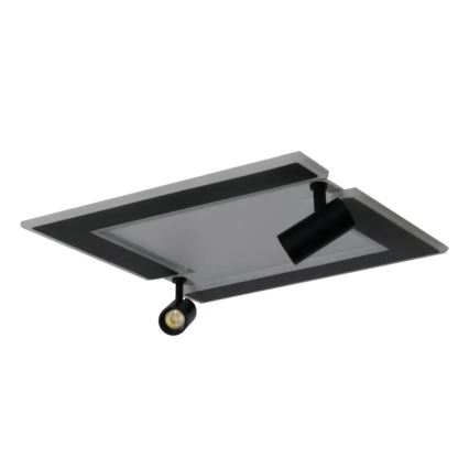 LED Aptumšojama griestu lampa LED/80W/230V 3000-6500K melna + tālvadības pults