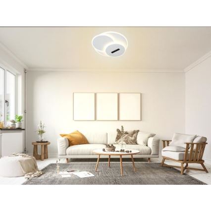 LED Aptumšojama griestu lampa LED/90W/230V 3000-6500K balta + tālvadības pults