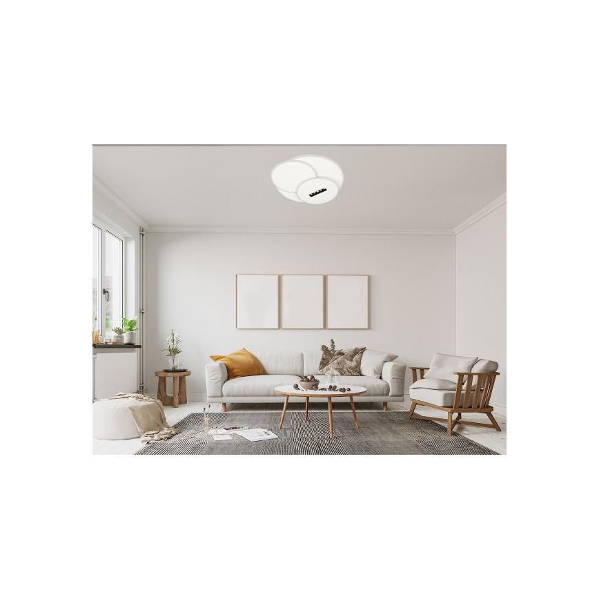 LED Aptumšojama griestu lampa LED/90W/230V 3000-6500K balta + tālvadības pults