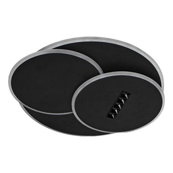 LED Aptumšojama griestu lampa LED/90W/230V 3000-6500K melna + tālvadības pults
