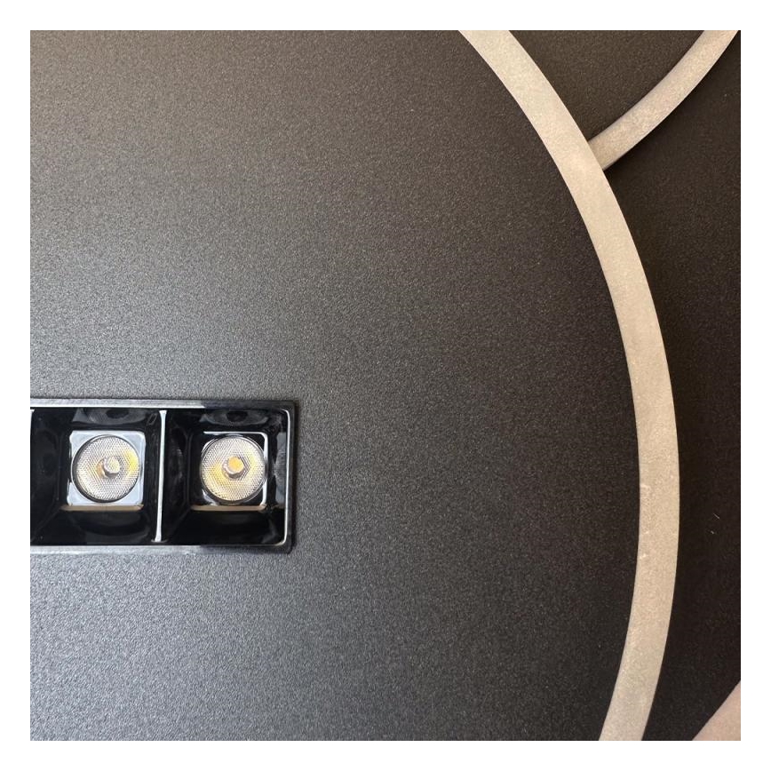 LED Aptumšojama griestu lampa LED/90W/230V 3000-6500K melna + tālvadības pults