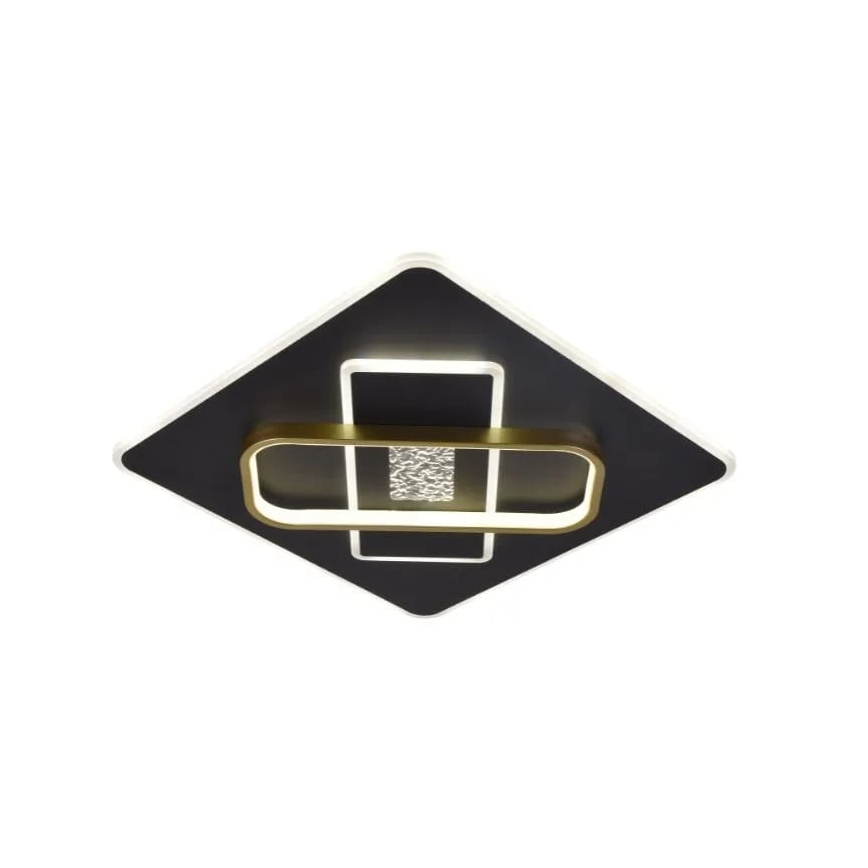 LED Aptumšojama griestu lampa LED/90W/230V 3000-6500K melna + tālvadības pults