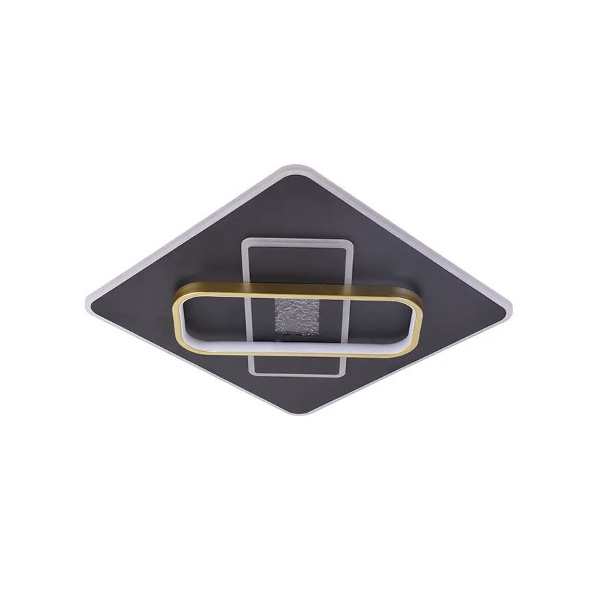 LED Aptumšojama griestu lampa LED/90W/230V 3000-6500K melna + tālvadības pults
