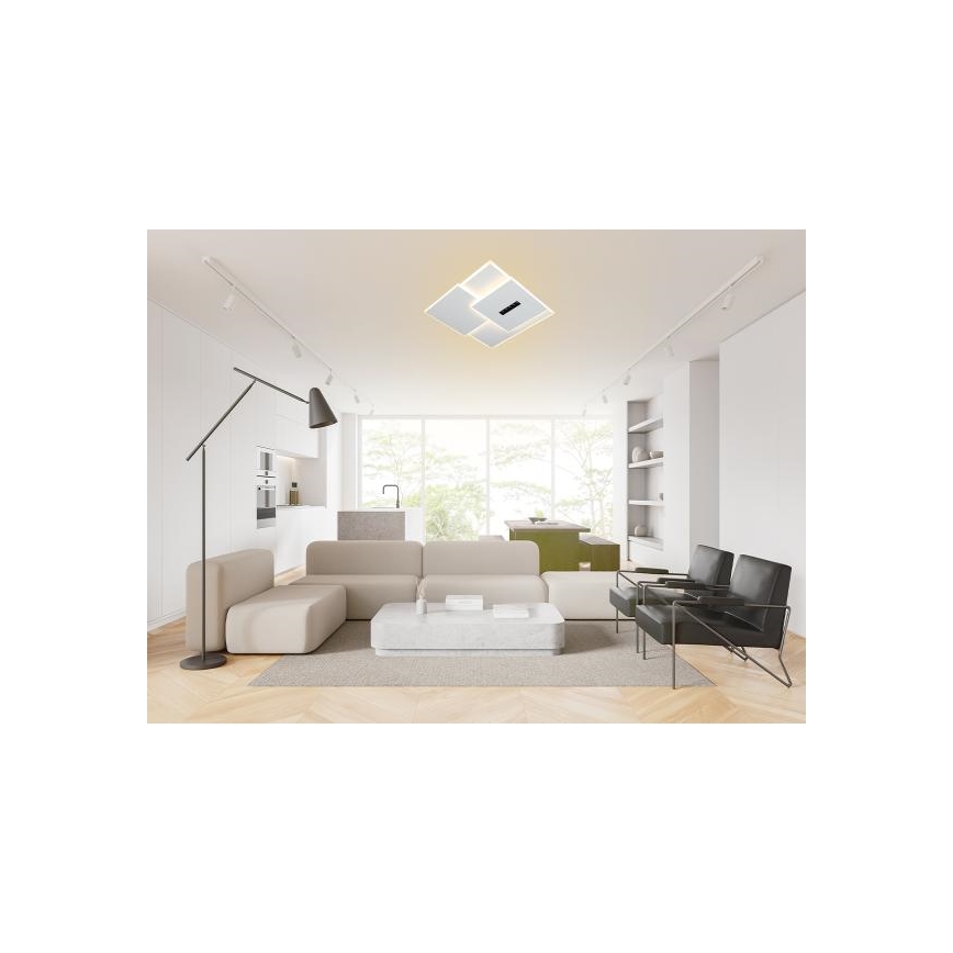 LED Aptumšojama griestu lampa LED/95W/230V 3000-6500K balta + tālvadības pults