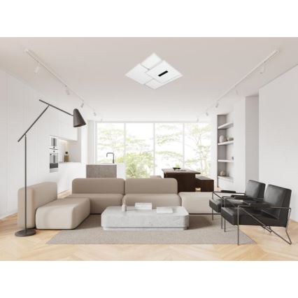 LED Aptumšojama griestu lampa LED/95W/230V 3000-6500K balta + tālvadības pults