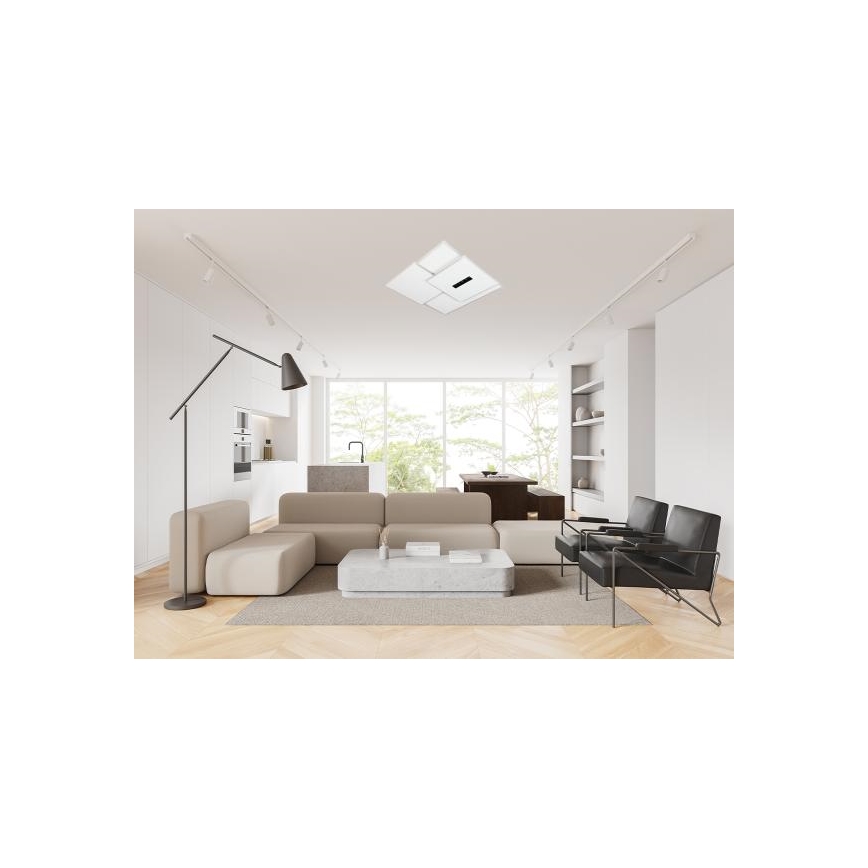LED Aptumšojama griestu lampa LED/95W/230V 3000-6500K balta + tālvadības pults