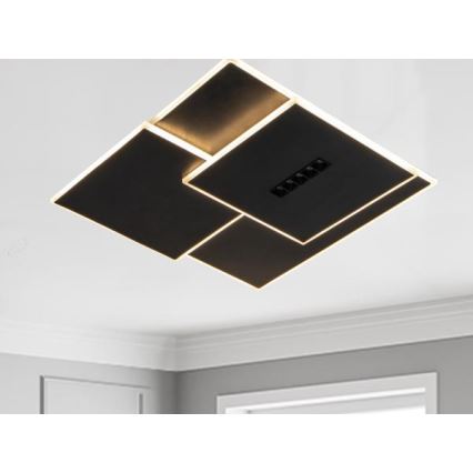 LED Aptumšojama griestu lampa LED/95W/230V 3000-6500K melna + tālvadības pults
