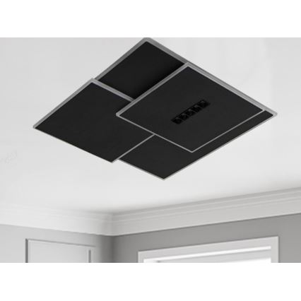 LED Aptumšojama griestu lampa LED/95W/230V 3000-6500K melna + tālvadības pults