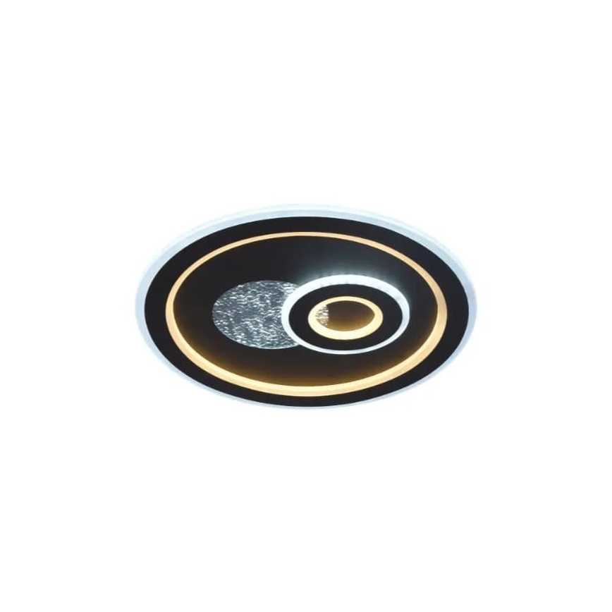 LED Aptumšojama griestu lampa LED/95W/230V 3000-6500K melna + tālvadības pults