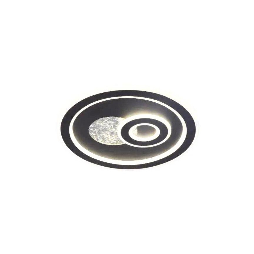 LED Aptumšojama griestu lampa LED/95W/230V 3000-6500K melna + tālvadības pults