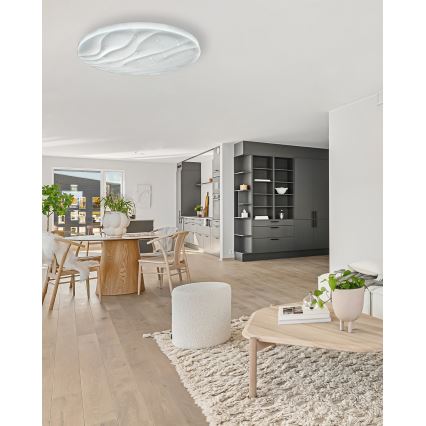 LED Aptumšojama griestu lampa LIKA LED/60W/230V 2700-6500K d. 58 cm + tālvadības pults