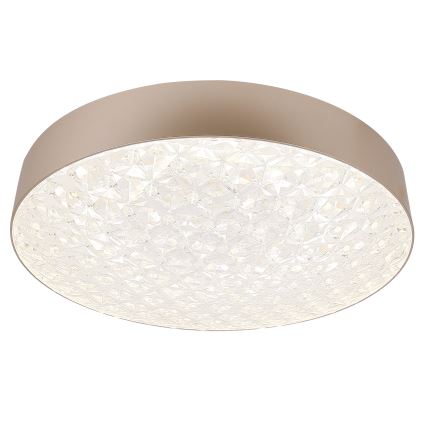 LED Aptumšojama griestu lampa LUXON LED/60W/230V 2800-6500K bēša + tāvadības pults