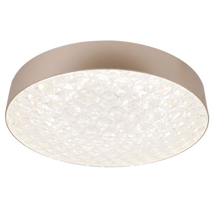 LED Aptumšojama griestu lampa LUXON LED/60W/230V 2800-6500K bēša + tāvadības pults