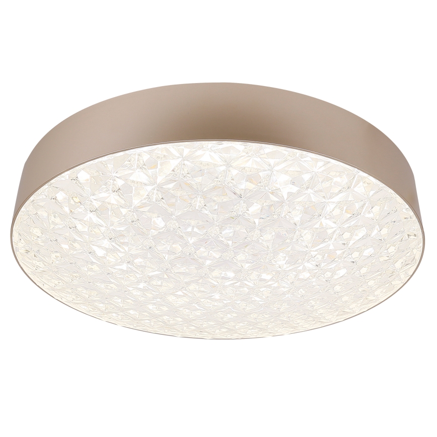 LED Aptumšojama griestu lampa LUXON LED/60W/230V 2800-6500K bēša + tāvadības pults