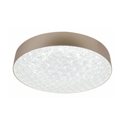 LED Aptumšojama griestu lampa LUXON LED/60W/230V 2800-6500K bēša + tāvadības pults