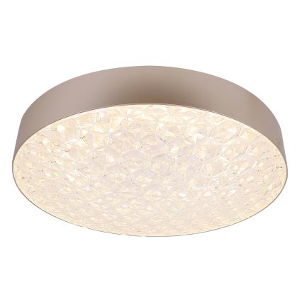 LED Aptumšojama griestu lampa LUXON LED/60W/230V 2800-6500K bēša + tāvadības pults