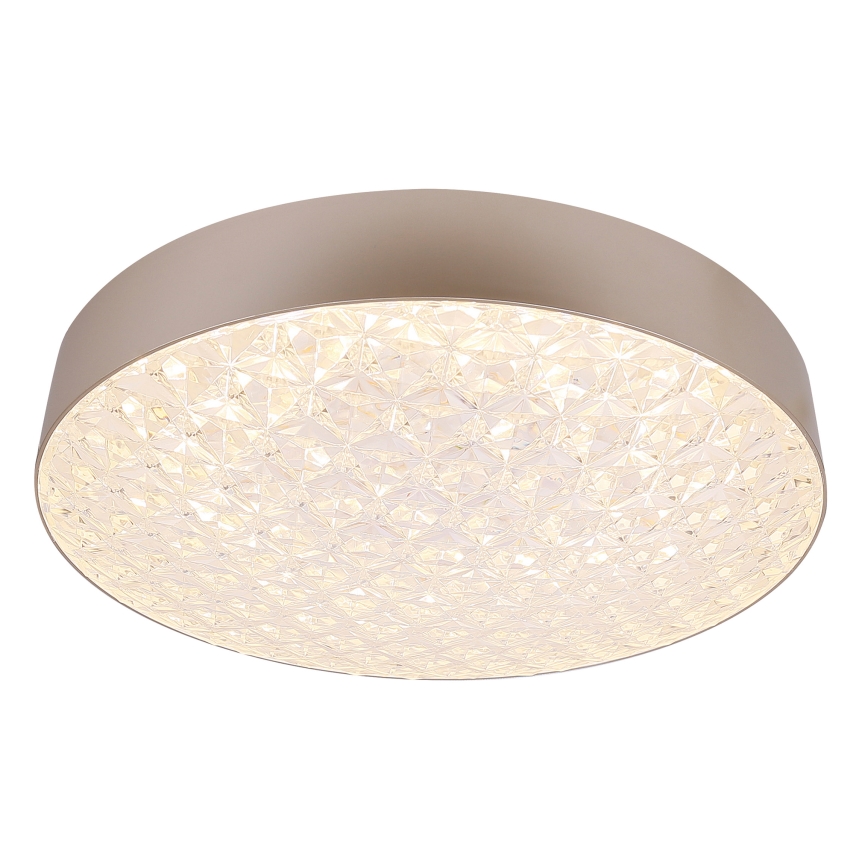 LED Aptumšojama griestu lampa LUXON LED/60W/230V 2800-6500K bēša + tāvadības pults