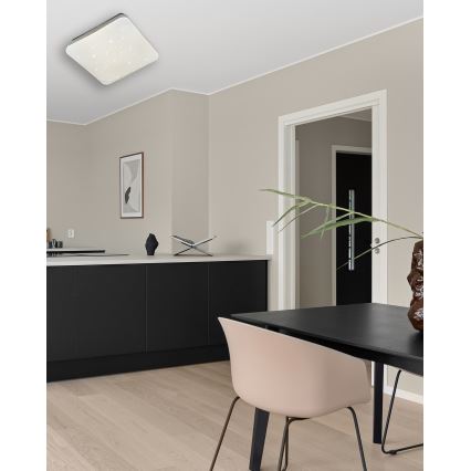 LED Aptumšojama griestu lampa MANA LED/36W/230V 2700-6500K 43x43 cm + tālvadības pults