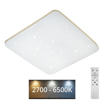 LED Aptumšojama griestu lampa MANA LED/60W/230V 2700-6500K 53x53 cm + tālvadības pults