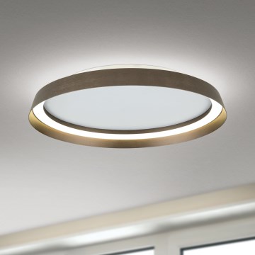LED Aptumšojama griestu lampa MANTA LED/38W/230V 2700/3000/4000K d. 45 cm brūna