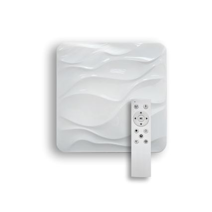 LED Aptumšojama griestu lampa NERIS LED/60W/230V 2700-6500K 53x53 cm + tālvadības pults
