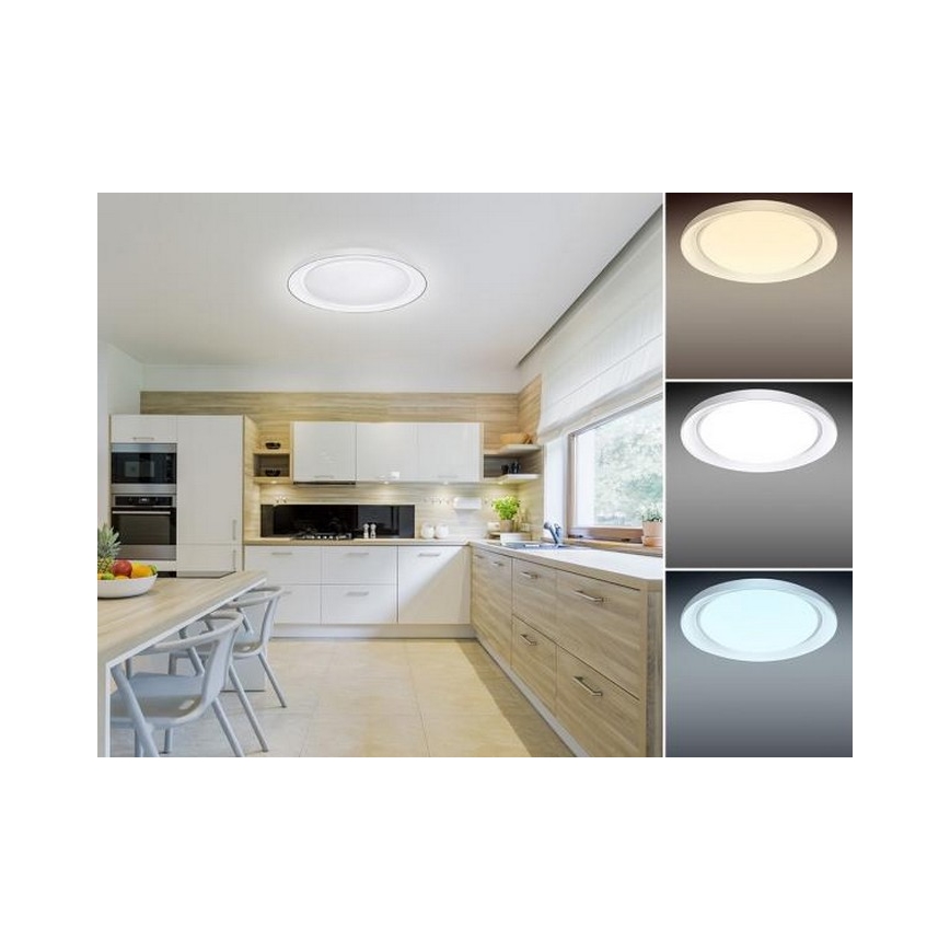 LED Aptumšojama griestu lampa OPAL LED/24W/230V + tālvadības pults