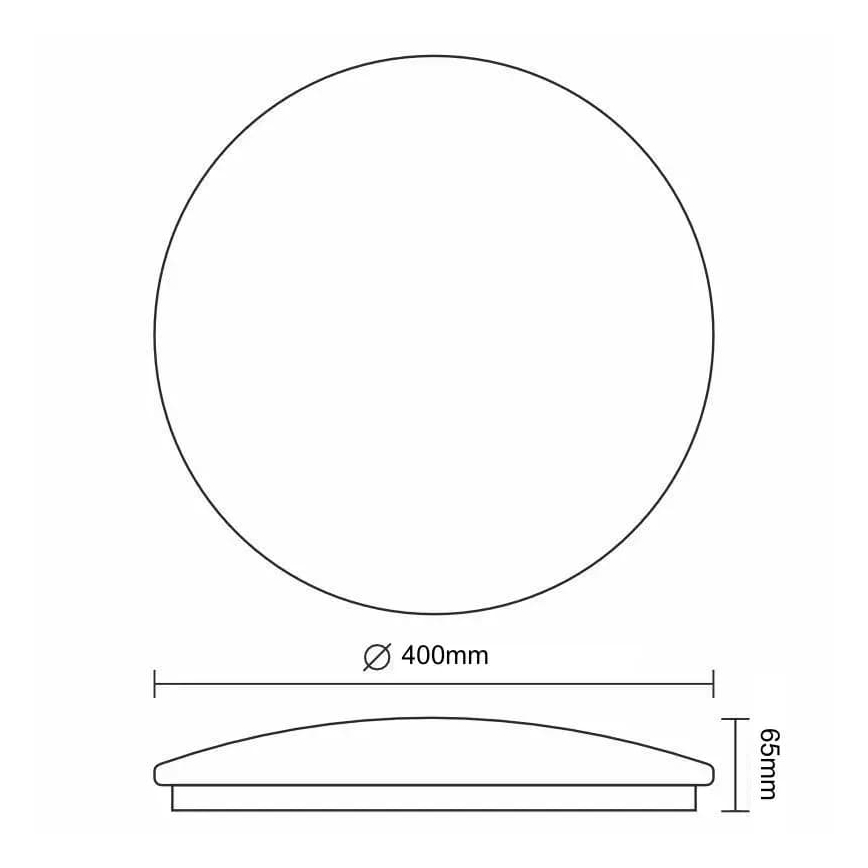 LED Aptumšojama griestu lampa OPAL LED/36W/230V 3000-6500K d. 40 cm + tālvadības pults