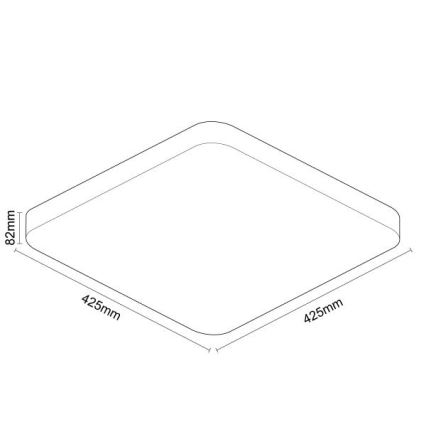 LED Aptumšojama griestu lampa OPAL LED/48W/230V 2700-6500K Wi-Fi Tuya balta + tālvadības pults