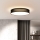 LED Aptumšojama griestu lampa PENLEY LED/48W/230V 3000-6500K d. 40 cm melna + tālvadības pults