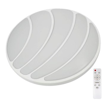 LED Aptumšojama griestu lampa SHELL WHITE LED/40W/230V + tāvadības pults