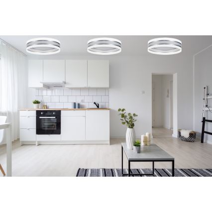 LED Aptumšojama griestu lampa SMART CORAL LED/24W/230V Wi-Fi Tuya balta + tālvadības pults