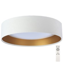 LED Aptumšojama griestu lampa SMART GALAXY LED/24W/230V d. 44 cm balta/zelta 3000-6500K + tālvadības pults