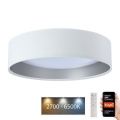 LED Aptumšojama griestu lampa SMART GALAXY LED/24W/230V d. 45 cm 2700-6500K Wi-Fi Tuya balta/sudraba + tālvadības pults