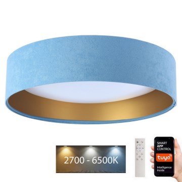 LED Aptumšojama griestu lampa SMART GALAXY LED/36W/230V d. 55 cm 2700-6500K Wi-Fi Tuya blue/gold + tālvadības pults