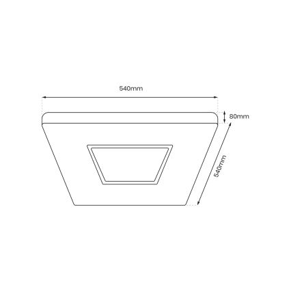 LED Aptumšojama griestu lampa SPARKY LED/65W/230V 3000-6000K + tālvadības pults