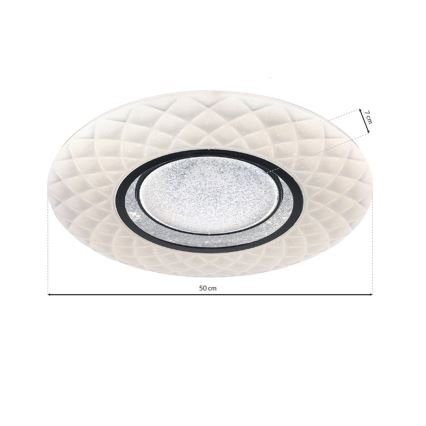 LED Aptumšojama griestu lampa TOKYO LED/48W/230V + tālvadības pults