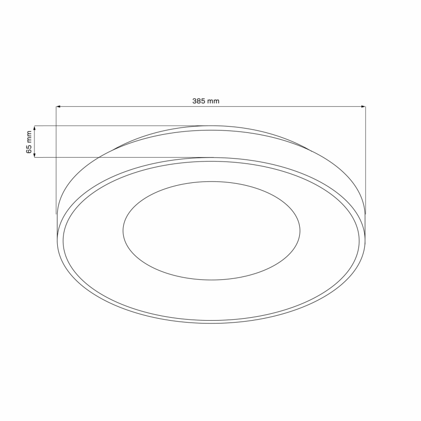 LED Aptumšojama vannas istabas griestu lampa WITOLD LED/48W/230V d. 38,5 cm 3000-6000K IP44 +Dálkové vadība
