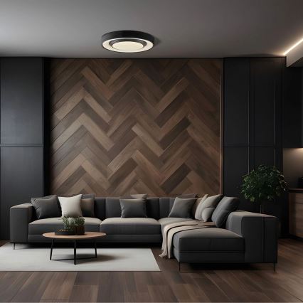 LED Aptumšojama vannas istabas griestu lampa ZYGMUNT LED/72W/230V d. 48,5 cm 3000-6000K IP44 + tālvadības pults
