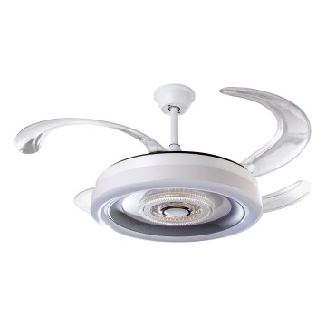 LED Aptumšojama griestu tap LED/60W/230V 3000-6000K d. 50 cm balta + tālvadības pults