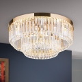 LED Aptumšojama kristāla griestu lampa PRISM LED/80W/230V d. 55 cm 24K zelta