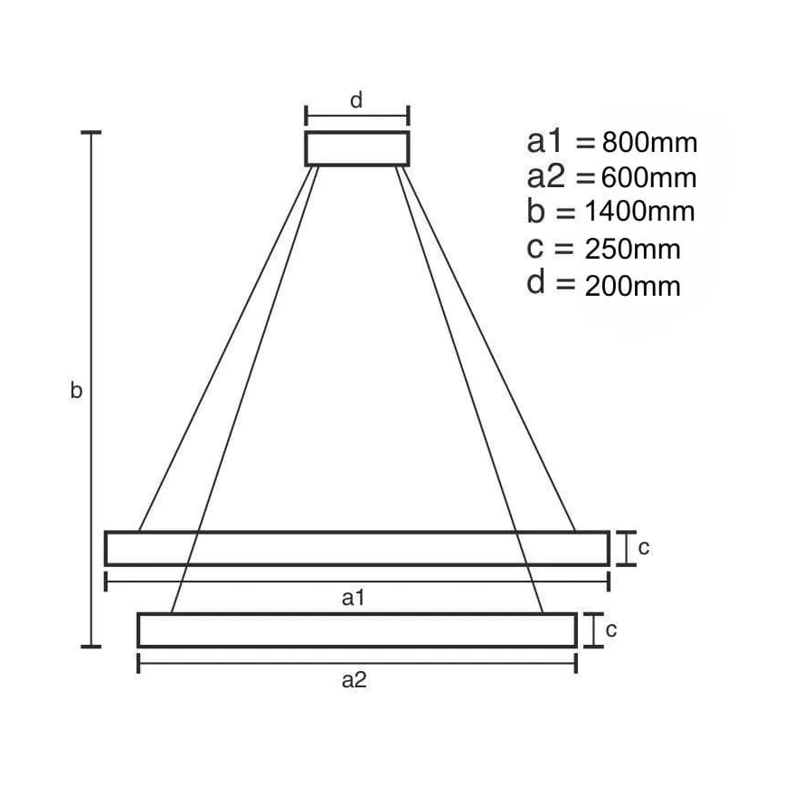 LED Aptumšojama kristāla lustra ar auklu LED/190W/230V 3000-6500K + tālvadības pults