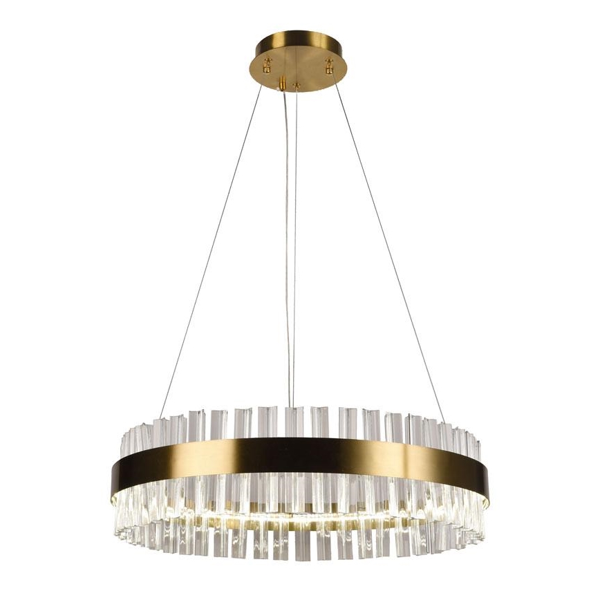 LED Aptumšojama kristāla lustra ar auklu LED/40W/230V 3000-6500K + tālvadības pults