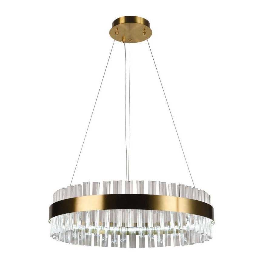 LED Aptumšojama kristāla lustra ar auklu LED/40W/230V 3000-6500K + tālvadības pults
