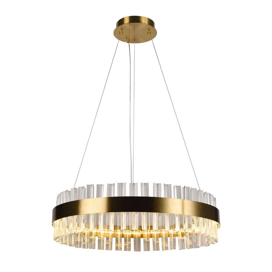 LED Aptumšojama kristāla lustra ar auklu LED/40W/230V 3000-6500K + tālvadības pults